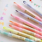 ZAA Разное, двойной головные цветовые мягкие ручки для студенческого теста Key Marker Pen Creative Office Line Mark