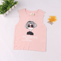 Trẻ em mặc cô gái không tay T-Shirt Tops áo thun bé trai xuất khẩu