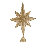 Рождественская елка верхняя звезда взрыв звезда Железное чистое полое золотое и серебряное батарея emaCon Пентагональная рождественская рождественская елка