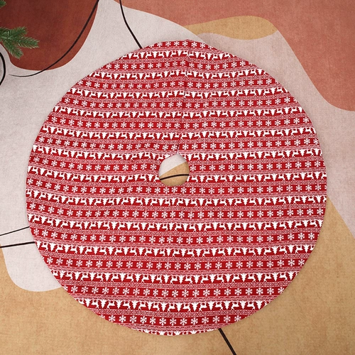 Белое сиденье, бархатный ковер, рождественский фартук, со снежинками