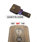 Кожаная зажигалка, чехол ручной работы, воловья кожа, из натуральной кожи