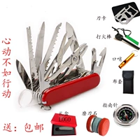 Đa chức năng Thụy Sĩ Army Knife 91 mét Ngoài Trời Di Động Đa Chức Năng Saber Red Thụy Sĩ Dao Quà Tặng bộ dụng cụ đa năng mini