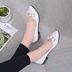 2018 mùa xuân mới thời trang Hàn Quốc giày cắt thấp nữ nông miệng chỉ vuông với bộ chân thấp gót thường thấp-top giày Giày cắt thấp