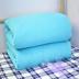 Sinh viên duy nhất màu xanh tinh khiết đơn vị quân đội quân đào tạo sky blue quilt cover cotton màu rắn nhà máy trực tiếp có thể được tùy chỉnh in ấn chăn lụa tơ tằm Quilt Covers