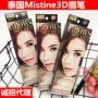 Thái Lan chính hãng Mistine 3D lông mày bút chì 3 trong 1 nhuộm lông mày kem chải lông mày không thấm nước và mồ hôi không nở tro chì kẻ mày haozhuang