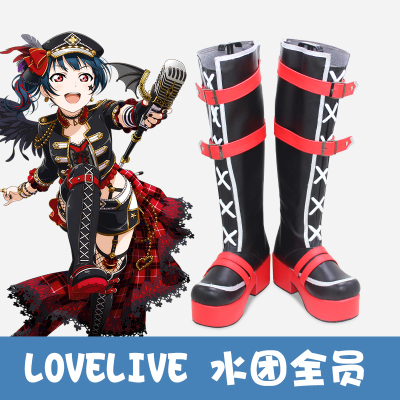 taobao agent E5395Lovelive Water Group Full Punk Rock Board Awakening Kurosawa Cos Shoes COSPLAY Shoes