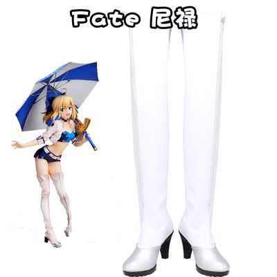 taobao agent D8822 Fate Type-Moon Racing Nero Saber racing suit Cosplay shoes boots