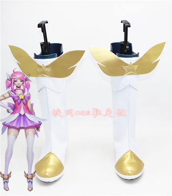 taobao agent C3288 Glory Girl Magic Girl La Cos Cosplay Shoes Customized White model