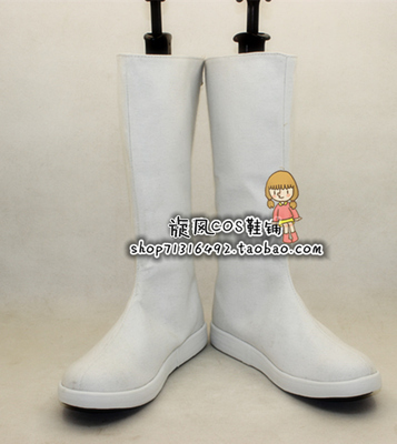 taobao agent Universal white cloth boots, cosplay