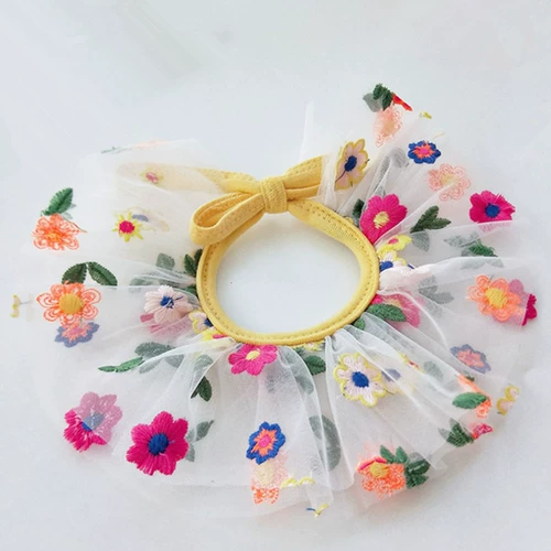 Шарф, милый слюнявчик, ювелирное украшение, декор подходит для фотосессий для принцессы, в цветочек