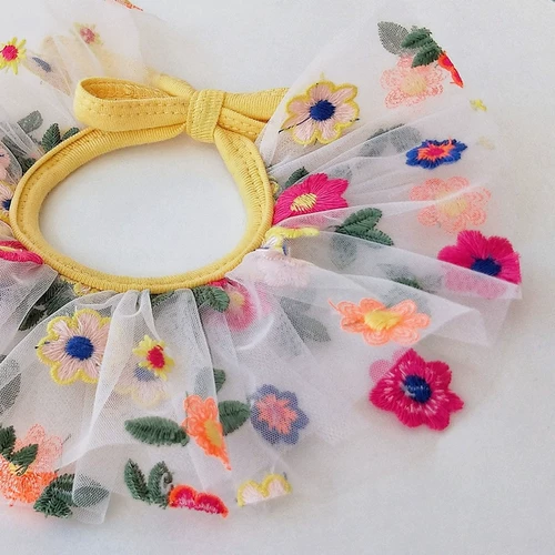 Шарф, милый слюнявчик, ювелирное украшение, декор подходит для фотосессий для принцессы, в цветочек