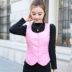 2018 mới xuống vest vest nữ mùa thu đông ngắn thời trang rắn màu lót Slim vest ấm áp vest áo khoác ngoài Áo vest