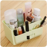 Корейская креативная свежая розовая и чистого цвета Большой -пластиковая пластиковая коробка для хранения на рабочем столе косметика