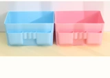 Корейская креативная свежая розовая и чистого цвета Большой -пластиковая пластиковая коробка для хранения на рабочем столе косметика