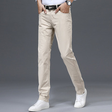 Брюки 男装休闲直筒长裤纸样版裁剪图纸男士牛仔五袋款男裤商务裁衣模板