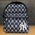 New Hat City Korea MLB Ba lô NY Yankees Full Biểu tượng thêu Túi du lịch Túi cách nhiệt Net Đỏ - Ba lô cặp học sinh trung học Ba lô