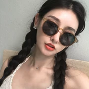 Vintage new Korea 2018 retro kính râm nữ thủy tinh tròn thủy triều người cận thị kính râm mặt tròn