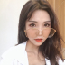 Net đỏ với kính khung Hàn Quốc phiên bản của nam giới và phụ nữ 2018 chống bức xạ cận thị gương phẳng kính mát đa năng khung lớn là mỏng Kính