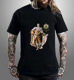 Король Британии Георг III Британский Великий Круг Круг Круг Короткий -Стал Т -мала