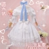 Ba điểm 妄 vs vsinger Luo Tianyi COS quần áo Rose hoa kết hôn Lolita ăn mặc Wedding cosplay đồ ngủ cosplay Cosplay