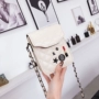 Túi xách điện thoại nữ đeo chéo 2018 hè mới một vai dễ thương túi xách mini thời trang đơn giản túi đeo chéo canvas