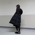 2018 Hàn Quốc kích thước lớn lỏng xuống bông của phụ nữ phần dài trên đầu gối bf sinh viên áo khoác vài dày bánh mì áo phao nữ dáng ngắn hàn quốc Bông