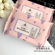 Mua 3 tặng 1 Hàn Quốc Muliu trang điểm remover khăn lau không cồn di động dùng một lần tẩy trang 10 túi bơm