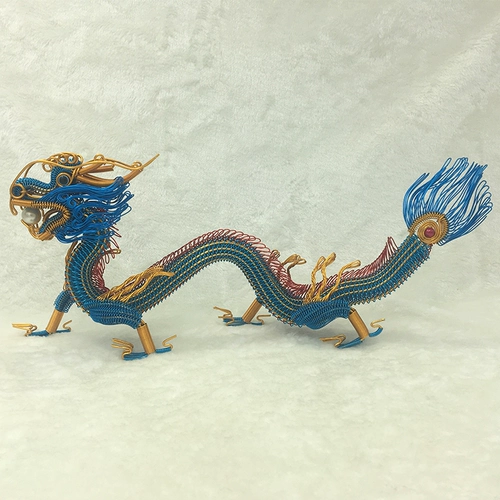 [50 см Дракон] Модель Дракона Модель домашнего украшения Цвет алюминиевая линия