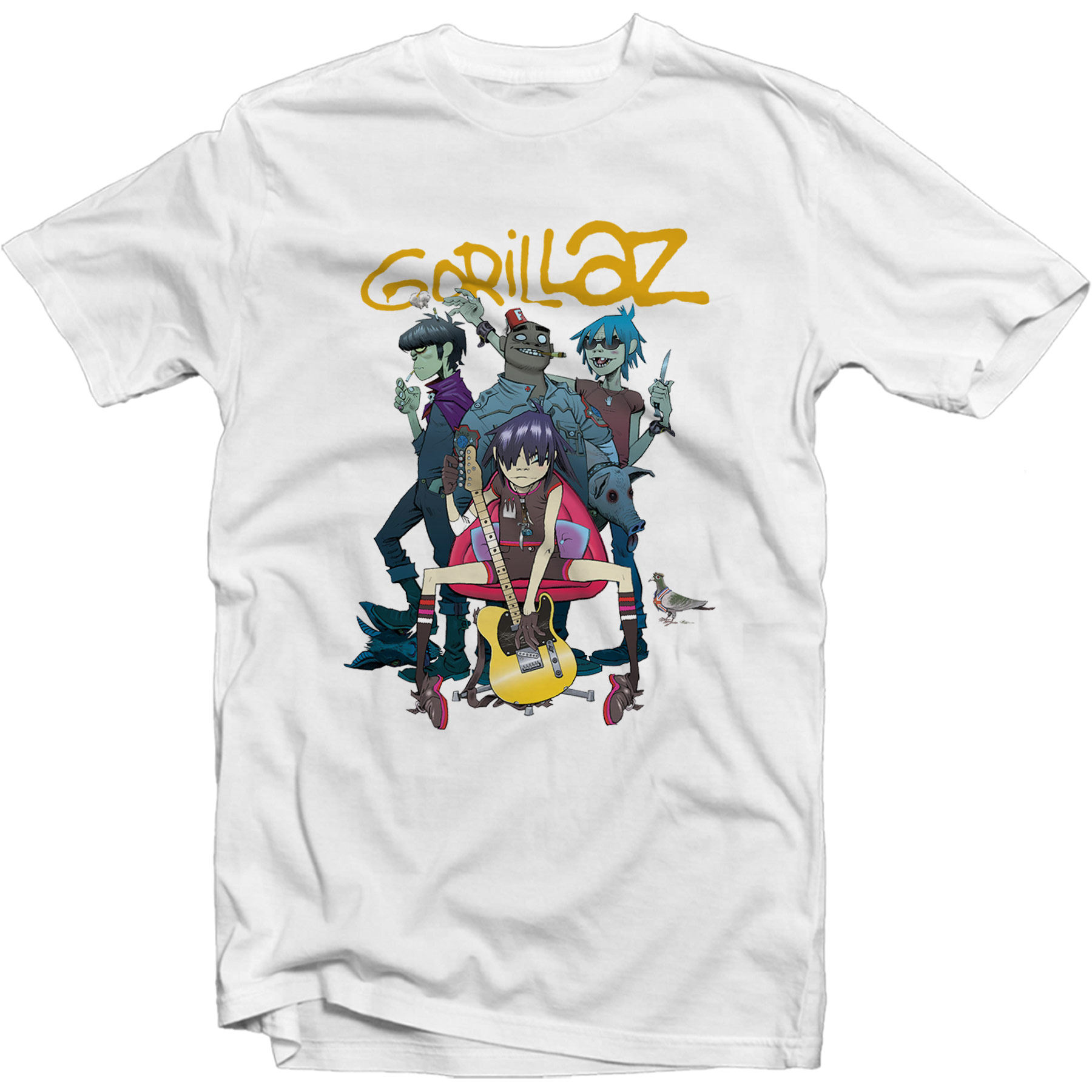 GORILLAZ BAND BLUR ALBARN NEW BLACK 
