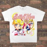 Spot Hamage Tees Sailor Moon Beauty Sailor Sailor Water Water Bingyue Окучите дань T Short -Slee