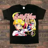 Spot Hamage Tees Sailor Moon Beauty Sailor Sailor Water Water Bingyue Окучите дань T Short -Slee