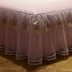 Hàn Quốc phiên bản của công chúa ren bông đệm mat giường váy băng lụa trải giường ba bộ có thể được rửa 1.8