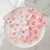 Детское летнее тонкое хлопковое боди, короткий рукав, 0-2 лет, в западном стиле