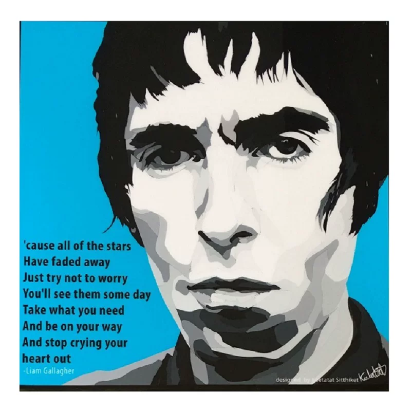 [Известное поп-арт полотно Liam Gallagher.]