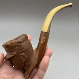 Свинья с борьбой с новым французским эпохи EPC Резьбовым лидером Тема натуральные рога крупного рогатого скота, сотни лет боевые