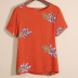 Mùa hè mới trung niên mẹ lỏng kích thước lớn thêu bông và vải lanh t-shirt nữ ngắn tay của phụ nữ linen shirt thêu quần áo cho người trung niên Phụ nữ cao cấp