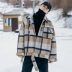 Bốn mươi chín ngày mùa đông Áo len dày cho nam Xu hướng áo khoác cotton Hàn Quốc - Bông