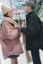 Nhật bản retro màu rắn nhung vài cặp vợ chồng quá khổ bông nam triều mùa đông đứng cổ áo bông lỏng áo khoác phụ nữ áo lông cừu Trang phục Couple
