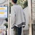 [Đặc biệt cung cấp] mùa đông màu sắc tương phản khâu dày nửa cao cổ áo thun áo len Hàn Quốc thanh niên lỏng áo len nam triều đồ nam đẹp Kéo qua