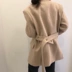 Áo len lông cừu nhỏ 2018 phiên bản mới của Hàn Quốc dành cho nữ mùa thu đông áo khoác dạ nữ Áo khoác ngắn