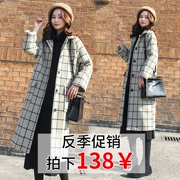 Chống giải phóng mặt bằng len áo khoác nữ phần dài 2018 mùa thu và mùa đông mới của Hàn Quốc phiên bản của mạng lỏng thời trang áo len