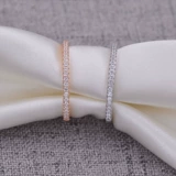 Золотое кольцо, серебро 925 пробы, розовое золото, японские и корейские, простой и элегантный дизайн