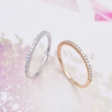 Золотое кольцо, серебро 925 пробы, розовое золото, японские и корейские, простой и элегантный дизайн