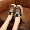 Giày handmade giày vải cũ Bắc Kinh giày vải cotton quốc gia giày thêu gió nữ tròn đầu dày với giày lười đơn giản - Plimsolls giầy cao cổ nữ