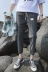 Kẻ sọc quần nam Hàn Quốc phiên bản của đôi chân mỏng quần xu hướng Harlan quần âu mùa hè hoang dã phần mỏng bf gió chín quần quần áo unisex Quần mỏng