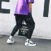 Harajuku phong cách 2018 mùa hè mới chín quần nam lỏng lẻo dụng cụ quần âu Hàn Quốc phiên bản của xu hướng hip hop quần nam Crop Jeans