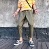Harajuku phong cách 2018 mùa hè mới chín quần nam lỏng lẻo dụng cụ quần âu Hàn Quốc phiên bản của xu hướng hip hop quần nam quần legging nam Crop Jeans