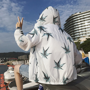 Mùa hè của nam giới áo khoác Hàn Quốc phiên bản của lỏng áo khoác vài đồng phục bóng chày quần áo xu hướng phần mỏng đẹp trai mặt trời bảo vệ quần áo nam