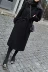 Chống mùa giải phóng mặt bằng màu đen nữ áo len dày 2018 mới mùa thu và mùa đông phần dài Hàn Quốc phiên bản là mỏng trên đầu gối áo áo phao nữ Trung bình và dài Coat