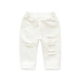 Quần jean bé gái xuân 1 thời trang 2 quần trắng trẻ em mùa xuân và mùa thu bé mặc quần bố 3 tuổi 5 - Quần jean